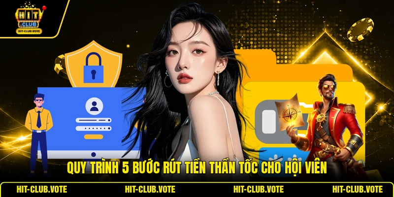 Quy trình 5 bước rút tiền thần tốc cho hội viên
