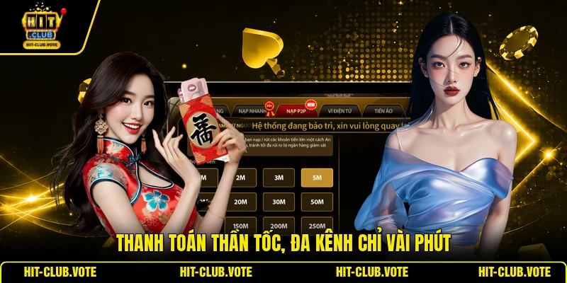 Thanh toán thần tốc, đa kênh chỉ vài phút
